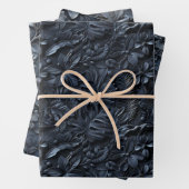 Embossed Shades of Navy Blue Geschenkpapier Set (Beispiel)