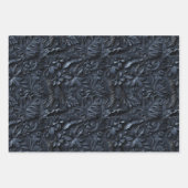 Embossed Shades of Navy Blue Geschenkpapier Set (Vorderseite)
