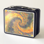 Embossed Sunshine Metall Brotdose (Rückseite)