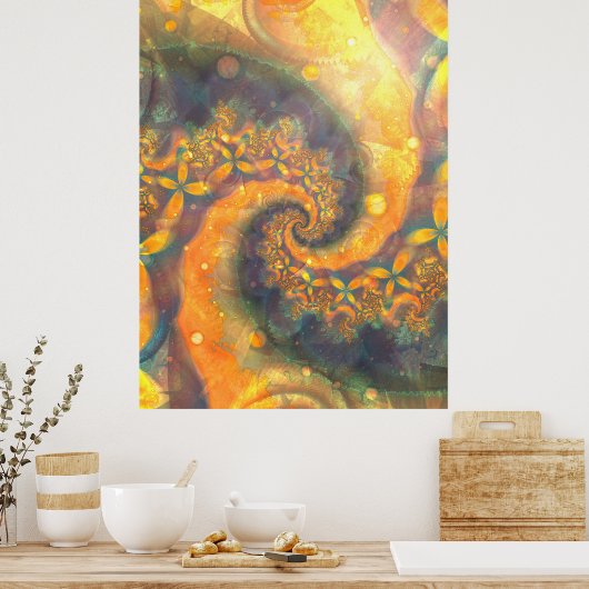 Embossed Sunshine Poster (Küche)