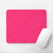 Embossed Textured Rose BUBBLEGUM PINK MOUSEPAD (Mit Mouse)