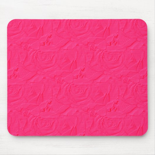 Embossed Textured Rose BUBBLEGUM PINK MOUSEPAD (Vorne)