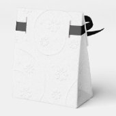 Embossed Wedding White Floral Geschenkschachtel (Rückseite)