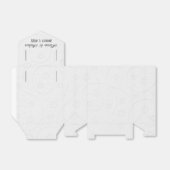 Embossed Wedding White Floral Geschenkschachtel (Ungefaltet)