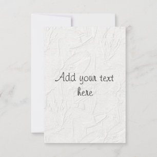 Embossed White Floral 3 Einladung Hochzeit