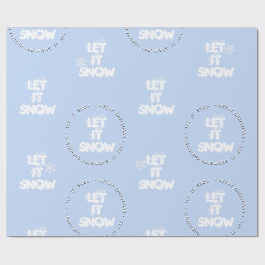 Embosser Text: Schneefräse Geschenkpapier (Flach)