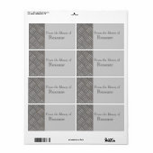 Embosses Aluminium Metal Look Custom Book Label (Vorne)