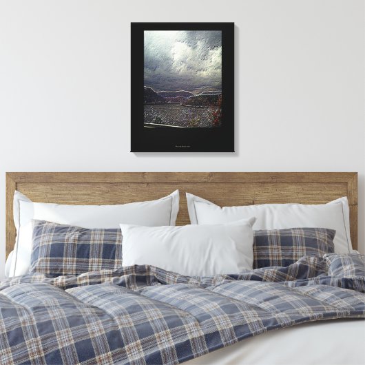 Embosses Foto auf Leinwand (Insitu (Schlafzimmer))