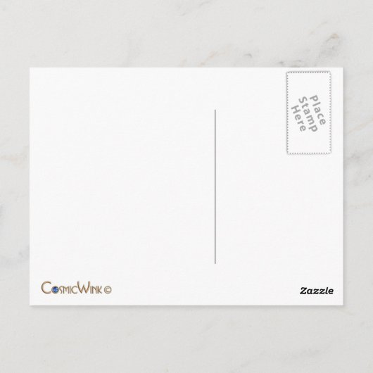 Embosses Gold Dragon auf Red Satin Print Postkarte (Rückseite)