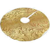 Embosses Goldmuster Polyester Weihnachtsbaumdecke (Schrägansicht)