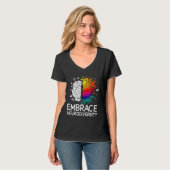 Embrace Adhd Autismus T-Shirt (Vorderseite Vollansicht)