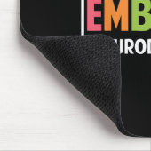 Embrace Autismus Neurodivergente Ware Mousepad (Ecke)