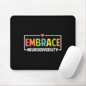 Embrace Autismus Neurodivergente Ware Mousepad (Mit Mouse)