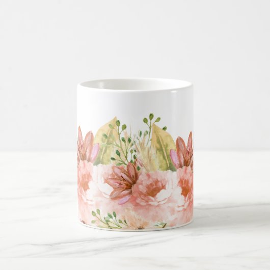 Embrace Bohemisch Charm: Boho Blume Kaffeetasse (Mittel)