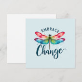 Embrace Change - Artistic Dragonfly (Vorne/Hinten)