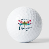 Embrace Change - Artistic Dragonfly Golfball (Vorderseite)