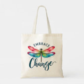 Embrace Change - Artistic Dragonfly Tragetasche (Rückseite)