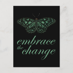 Embrace Change Green Postkarte