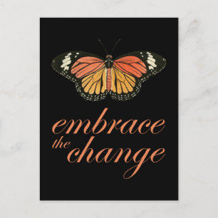 Embrace Change Orange Postkarte