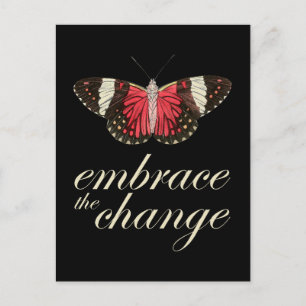 Embrace Change Pink Postkarte