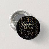 Embrace Christliche Werte: Liebe Gott, Liebe Mensc Button (Vorne & Hinten)