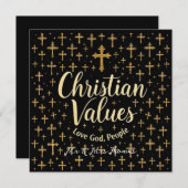 Embrace Christliche Werte: Liebe Gott, Liebe Mensc Einladung (Vorne/Hinten)