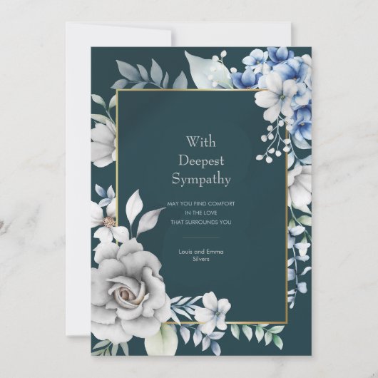 Embrace Condolence Card Einladung (Vorderseite)