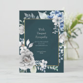 Embrace Condolence Card Einladung (Stehend Vorderseite)