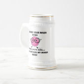 EMBRACE DEINEN NERD Stein Bierglas (Vorderseite Links)