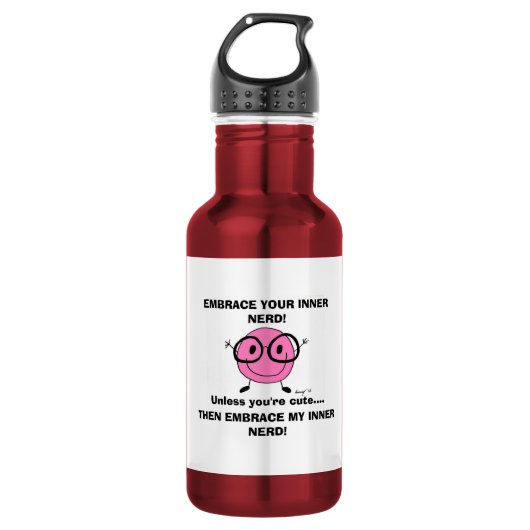 EMBRACE DEINEN NERD TRINKFLASCHE (Vorderseite)