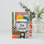 Embrace der Chaos-Postkarte Postkarte (Stehend Vorderseite)