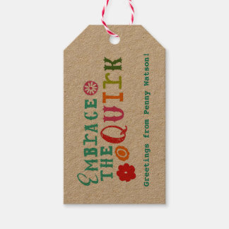 Embrace die Quirk-Gift-Tags Geschenkanhänger