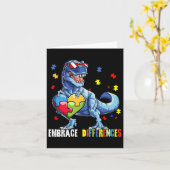 Embrace Differenzen Asd Spectrum Dinosaurier Autis Karte (Gelbe Blume)