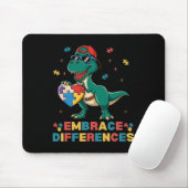 Embrace Differenzen Autismus Bewusstsein T-rex Puz Mousepad (Mit Mouse)