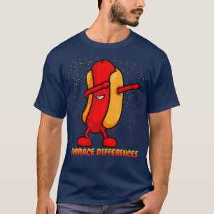 Embrace Differenzen, die Hotdog-Autismus behindern T-Shirt