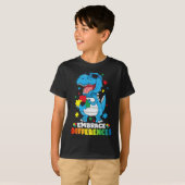 Embrace Differenzen T Rex Dinosaur Autismus Awaren T-Shirt (Vorne ganz)