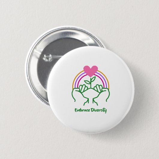 Embrace-Diversity Button (Vorne & Hinten)