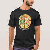 Embrace Diversity Delicious Pizza Slices I Love Ca T-Shirt (Vorderseite)