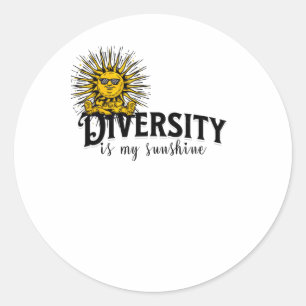 Embrace Diversity ist mein Sonnenschutzmittel-Aufk Runder Aufkleber