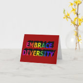 Embrace Diversity Notecard Karte (Gelbe Blume)