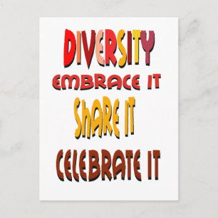 Embrace Diversity Postcard Postkarte