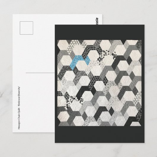 Embrace Diversity Quilt Postkarte (Vorne/Hinten)