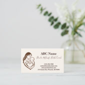 Embrace Doula & Midfrau von Mutter Visitenkarte (Stehend Vorderseite)