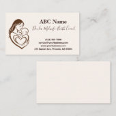 Embrace Doula & Midfrau von Mutter Visitenkarte (Vorne/Hinten)