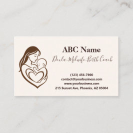 Embrace Doula & Midfrau von Mutter Visitenkarte