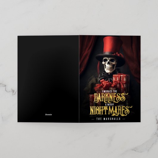 Embrace Dunkelheit glückliche Albträume Skull Xmas (Äußere Ablage)