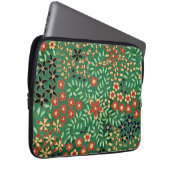 Embrace Elegance: Grüne japanische Blüte Laptopschutzhülle (Vorne Rechts)