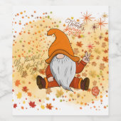 Embrace Erntedank: Kommen Sie zusammen zu feiern! Weinetikett (Einzelnes Label)