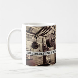 EMBRACE FEHLER. Bodybuilding Workout Motivierend Kaffeetasse