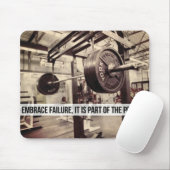 EMBRACE FEHLER. Bodybuilding Workout Motivierend Mousepad (Mit Mouse)